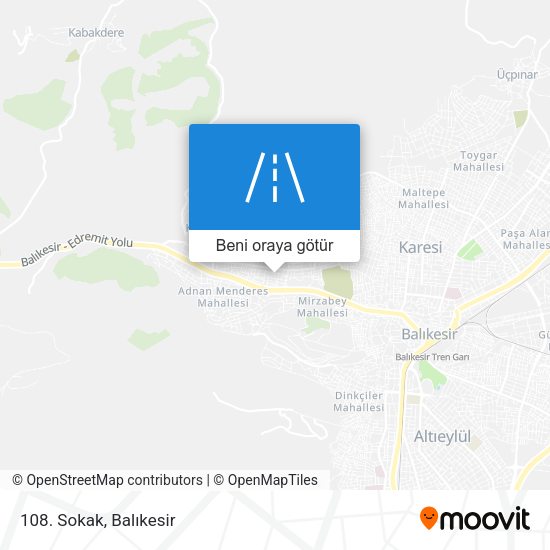 108. Sokak harita
