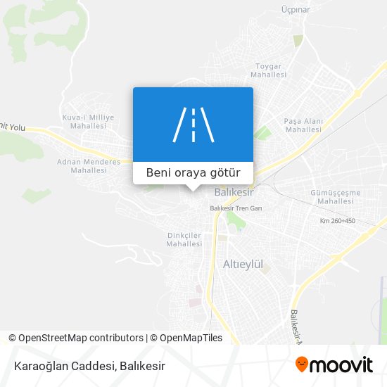 Karaoğlan Caddesi harita