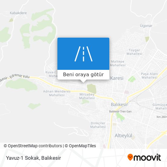 Yavuz-1 Sokak harita