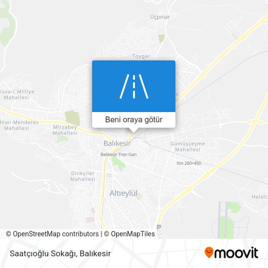 Saatçıoğlu Sokağı harita