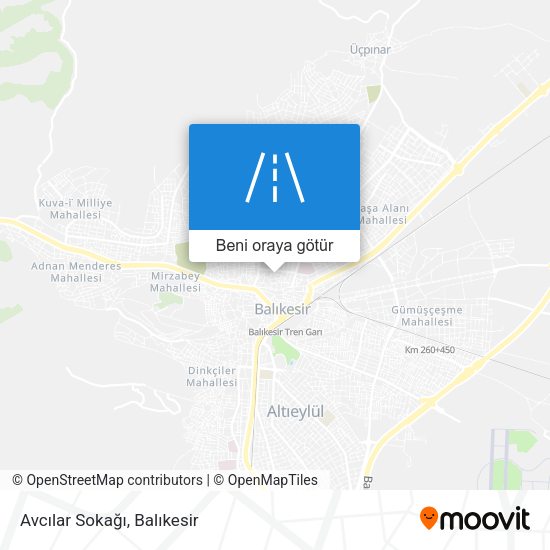 Avcılar Sokağı harita