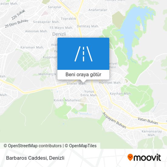 Barbaros Caddesi harita