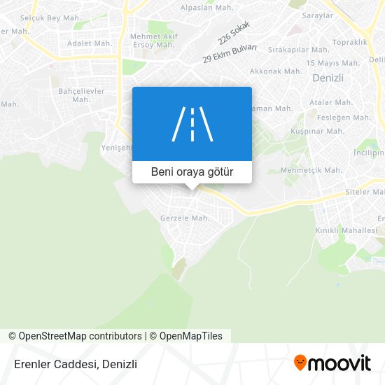 Erenler Caddesi harita