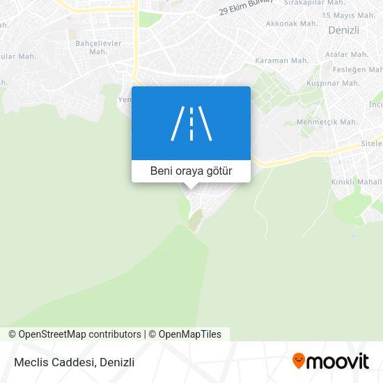 Meclis Caddesi harita