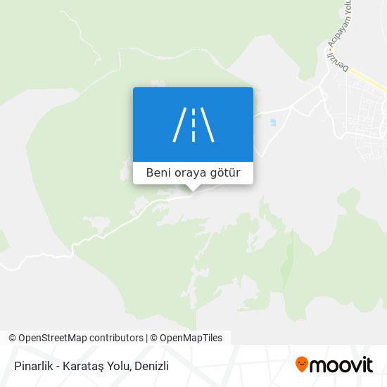 Pinarlik - Karataş Yolu harita