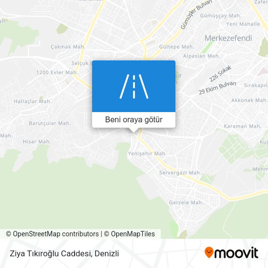 Ziya Tıkıroğlu Caddesi harita