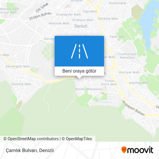 Çamlık Bulvarı harita