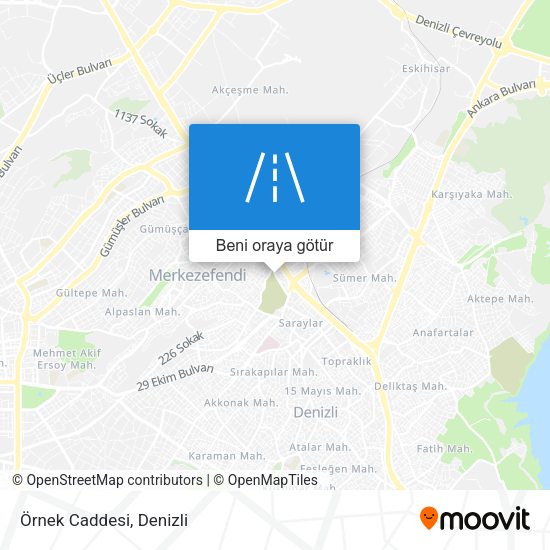 Örnek Caddesi harita