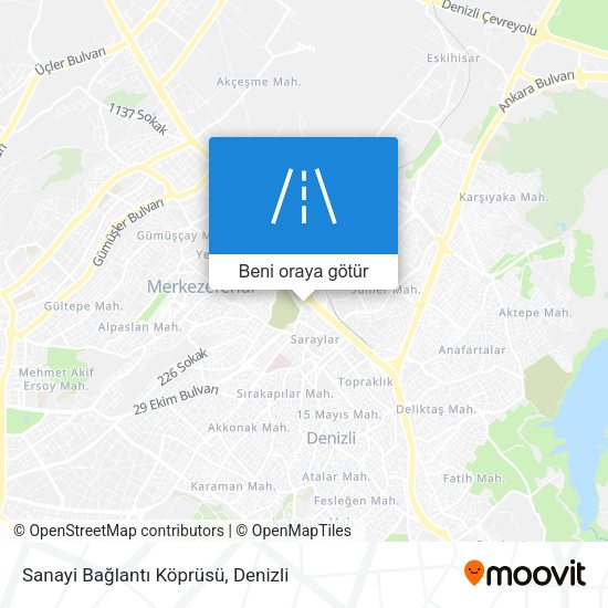 Sanayi Bağlantı Köprüsü harita