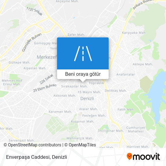 Enverpaşa Caddesi harita