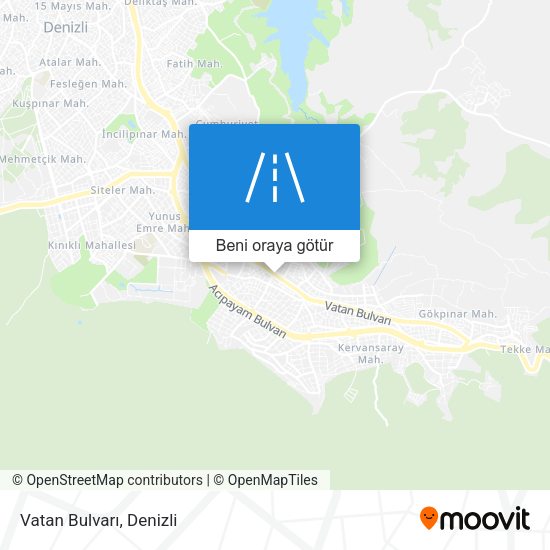Vatan Bulvarı harita