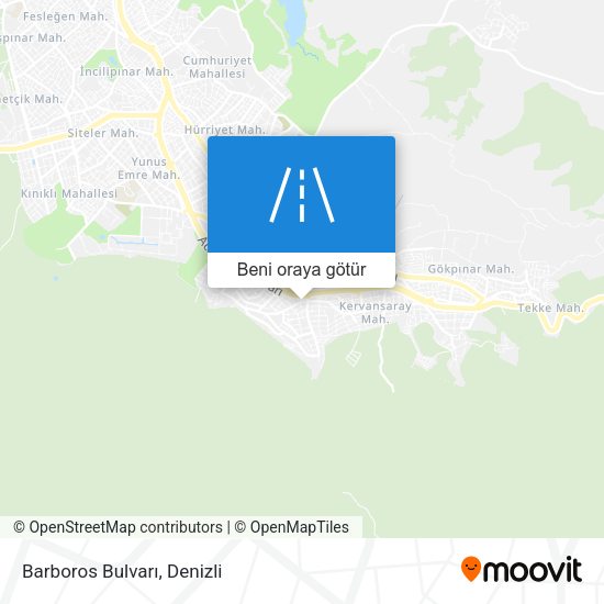 Barboros Bulvarı harita