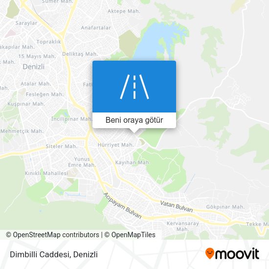 Dimbilli Caddesi harita