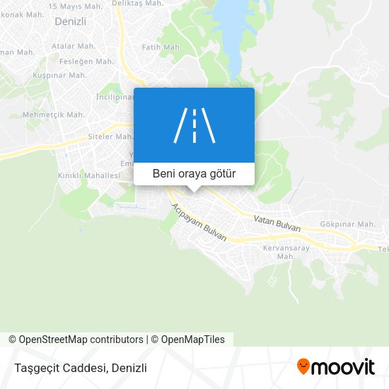 Taşgeçit Caddesi harita
