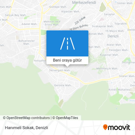 Hanımeli Sokak harita
