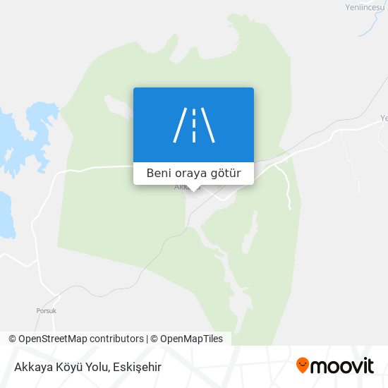 Akkaya Köyü Yolu harita