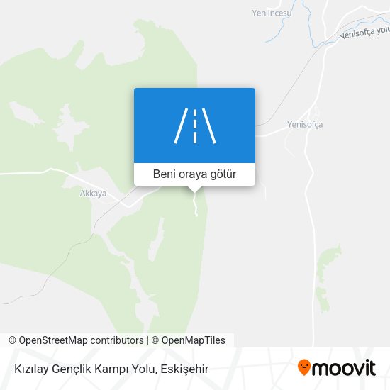 Kızılay Gençlik Kampı Yolu harita