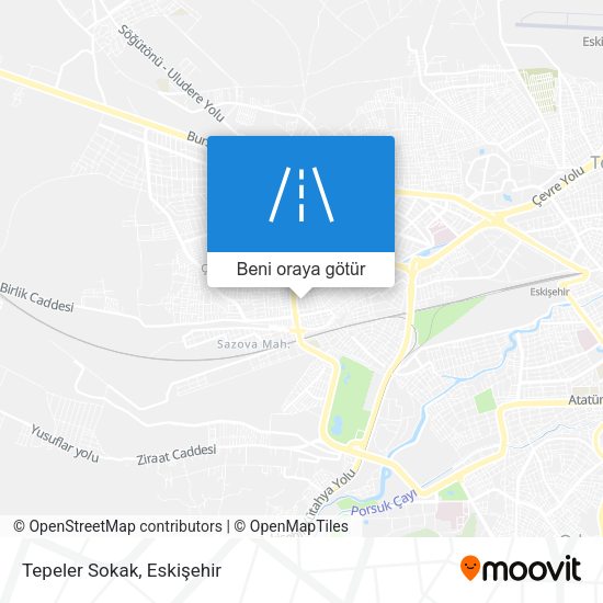 Tepeler Sokak harita