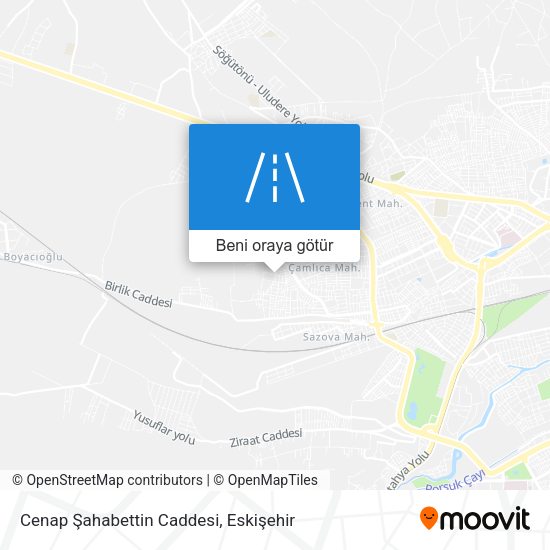 Cenap Şahabettin Caddesi harita