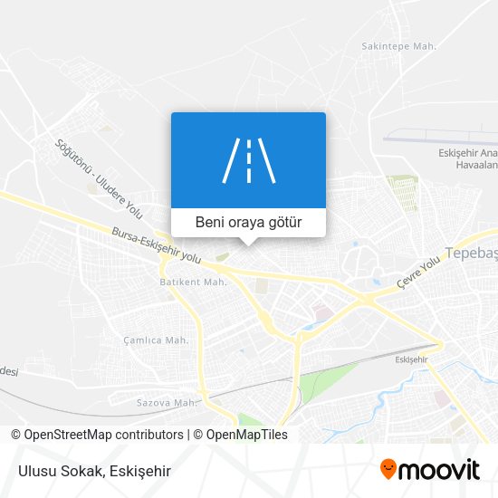 Ulusu Sokak harita