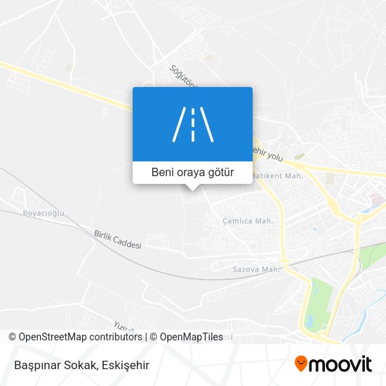 Başpınar Sokak harita