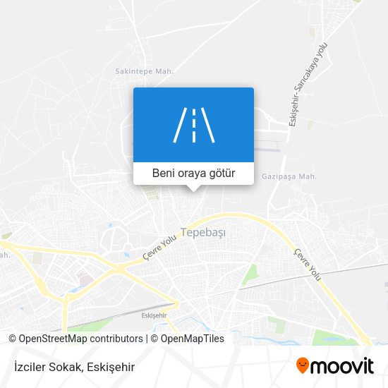 İzciler Sokak harita
