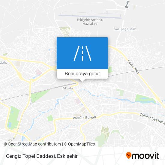 Cengiz Topel Caddesi harita