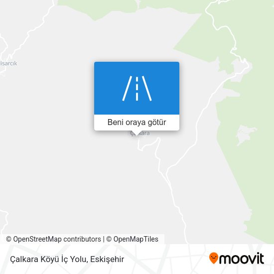 Çalkara Köyü İç Yolu harita