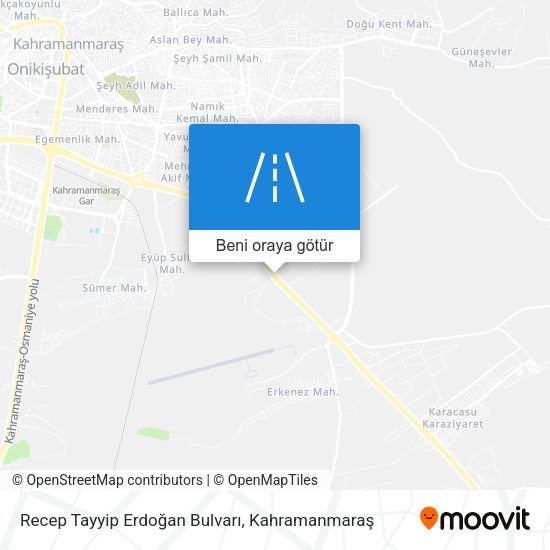 Recep Tayyip Erdoğan Bulvarı harita