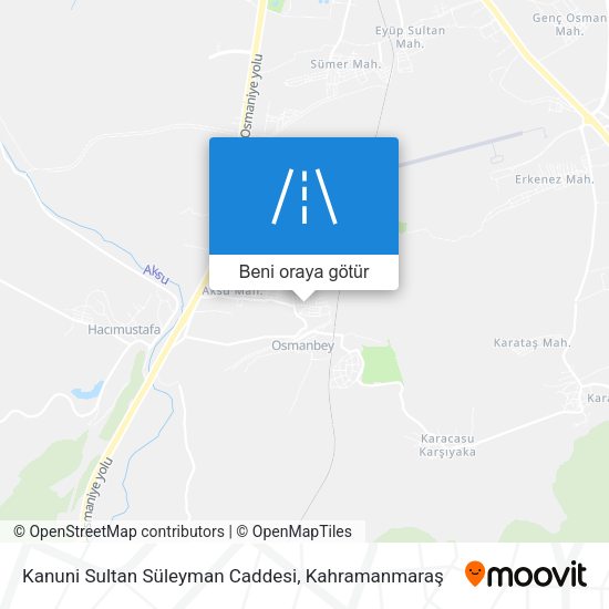 Kanuni Sultan Süleyman Caddesi harita