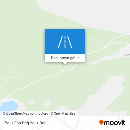 Bolu Oba Dağ Yolu harita