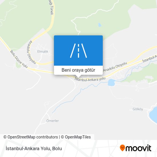 İstanbul-Ankara Yolu harita