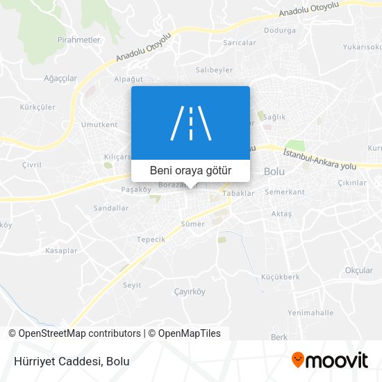 Hürriyet Caddesi harita