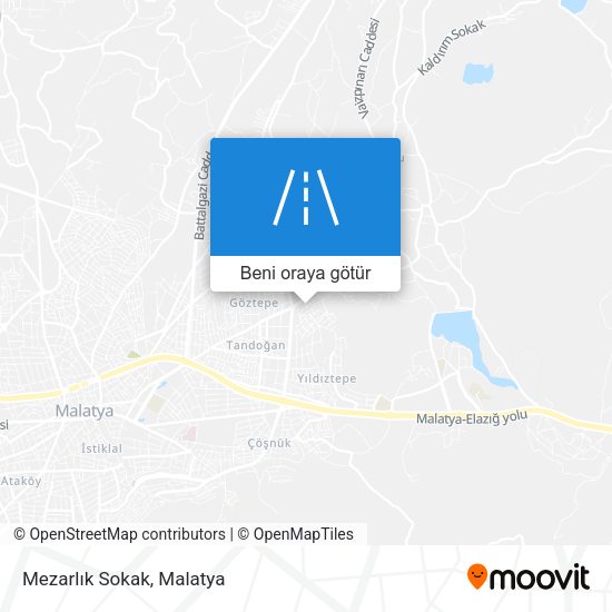 Mezarlık Sokak harita