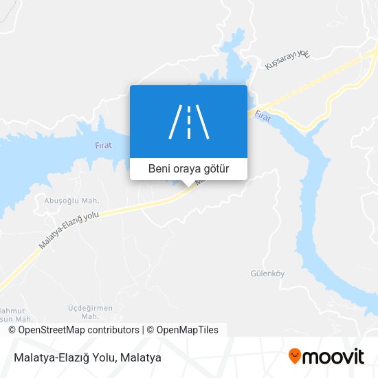 Malatya-Elazığ Yolu harita