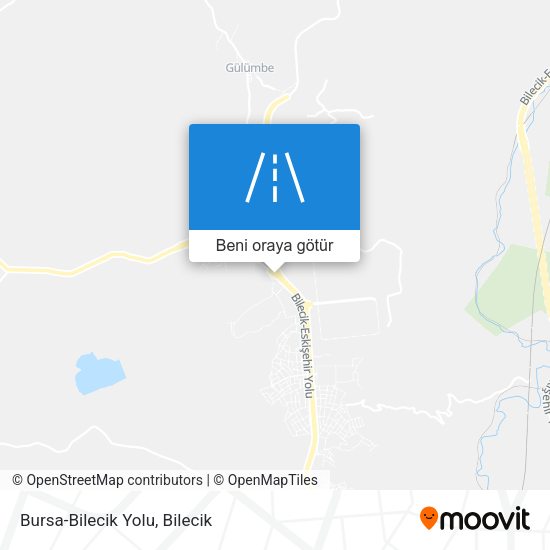Bursa-Bilecik Yolu harita