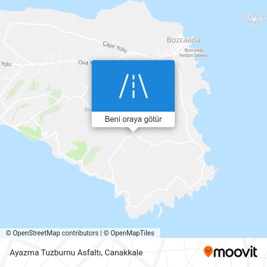 Ayazma Tuzburnu Asfaltı harita