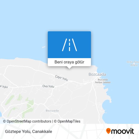 Göztepe Yolu harita