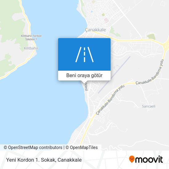 Yeni Kordon 1. Sokak harita
