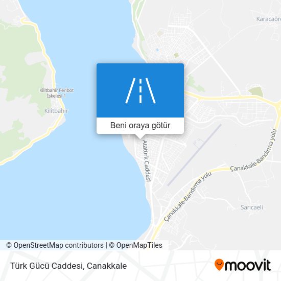 Türk Gücü Caddesi harita