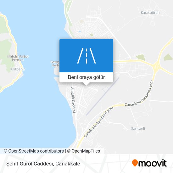Şehit Gürol Caddesi harita