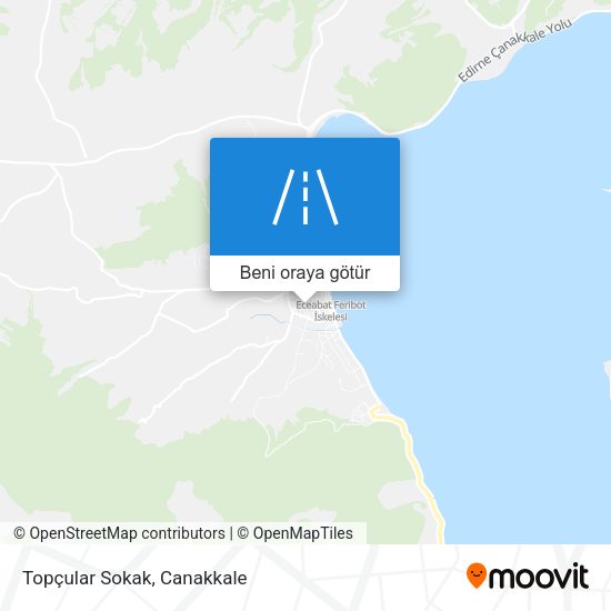 Topçular Sokak harita
