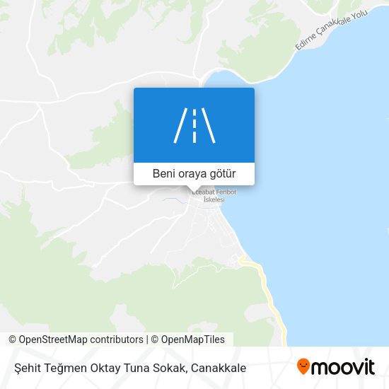 Şehit Teğmen Oktay Tuna Sokak harita