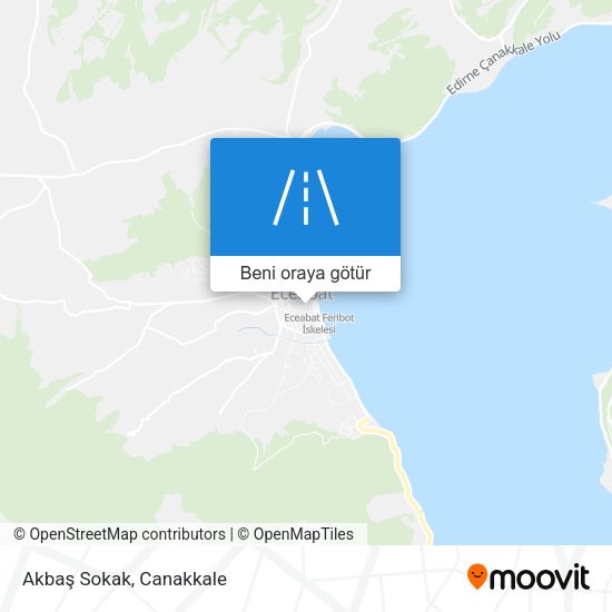 Akbaş Sokak harita