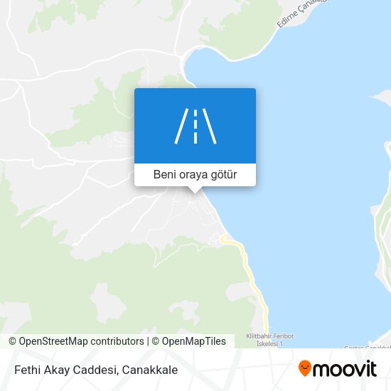 Fethi Akay Caddesi harita