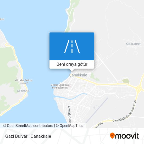 Gazi Bulvarı harita