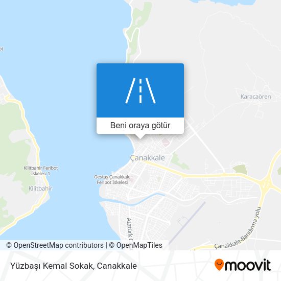 Yüzbaşı Kemal Sokak harita