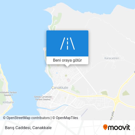 Barış Caddesi harita