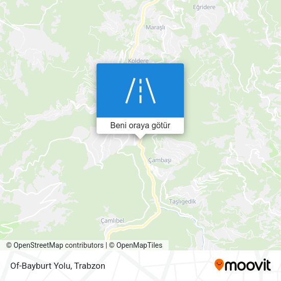 Of-Bayburt Yolu harita