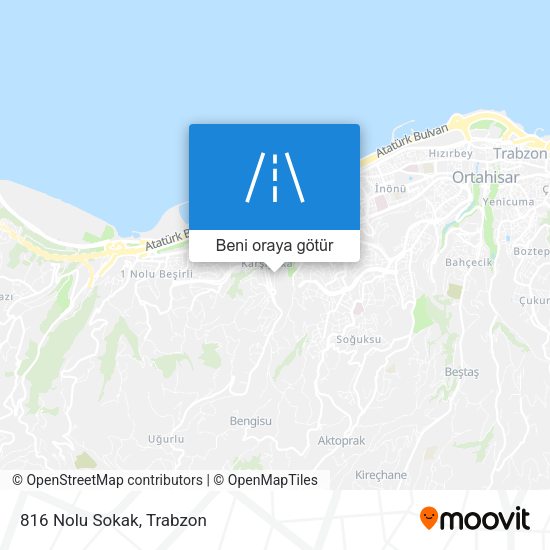 816 Nolu Sokak harita